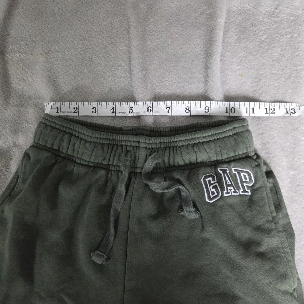 Gap Kids Boys Size XL Fleece Joggers Green Embroidered Logo